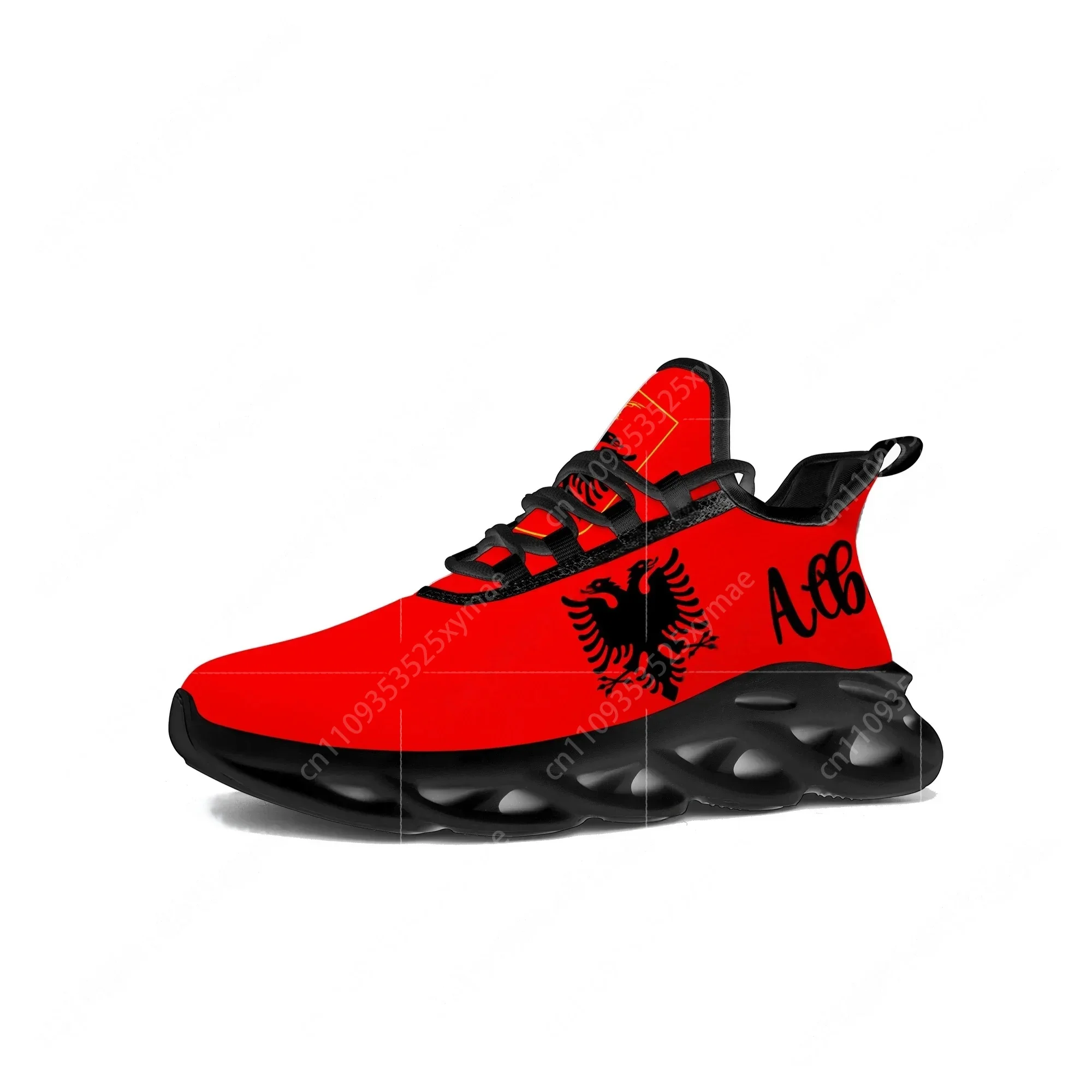 Men'S Shoes Good For Running - أحذية رياضية مسطحة بعلم ألبانيا للرجال