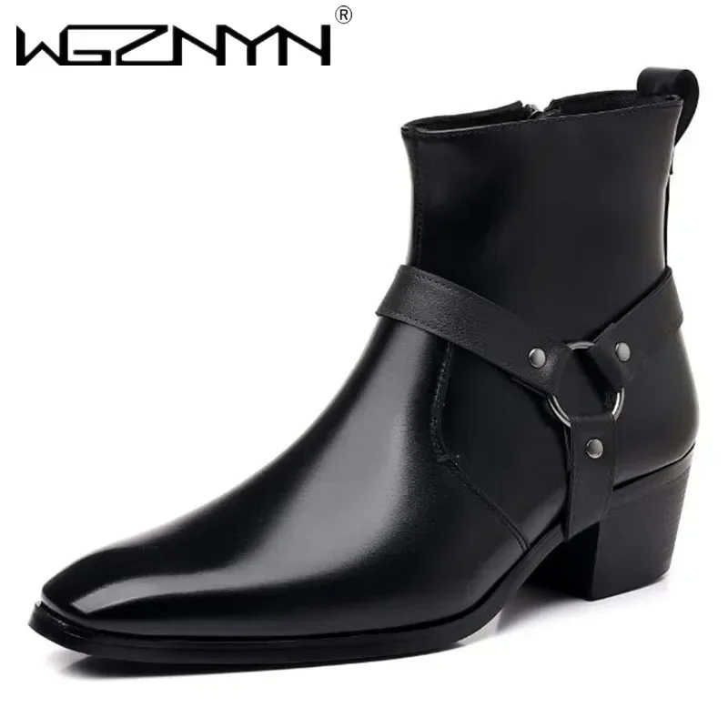 Men Shoes For Wedding - 2026 الرجال مصمم الازياء تشيلسي الأحذية