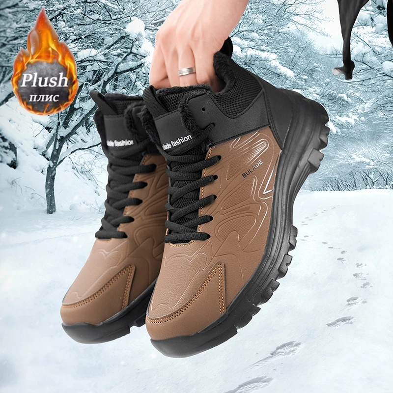 Hiking Boot Waterproof - ELUVA الرجال أحذية الثلوج مقاوم للماء