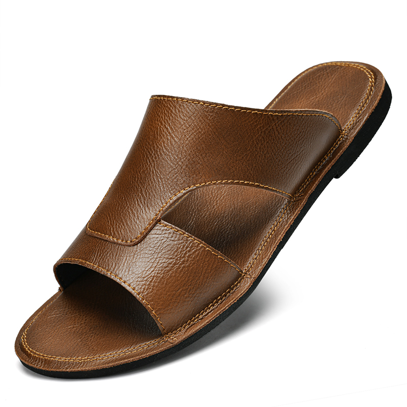 Shoes Heels Men - أحذية رجالية سوداء وبنية بكعب مسطح