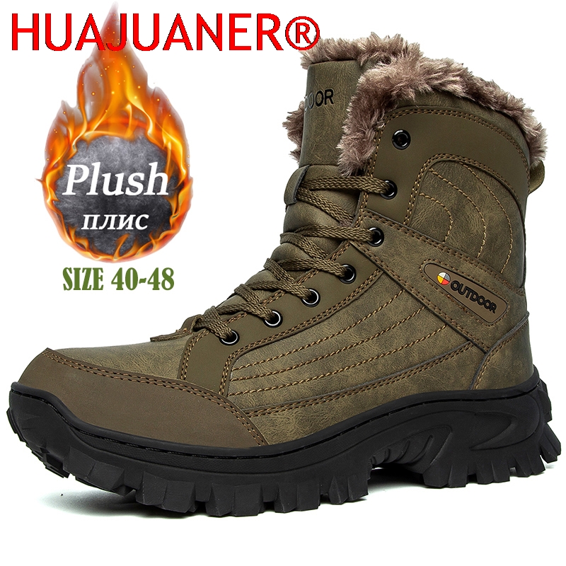 Hiking Boot Waterproof - أحذية شتوية رجالية للثلج، أحذية كاحل