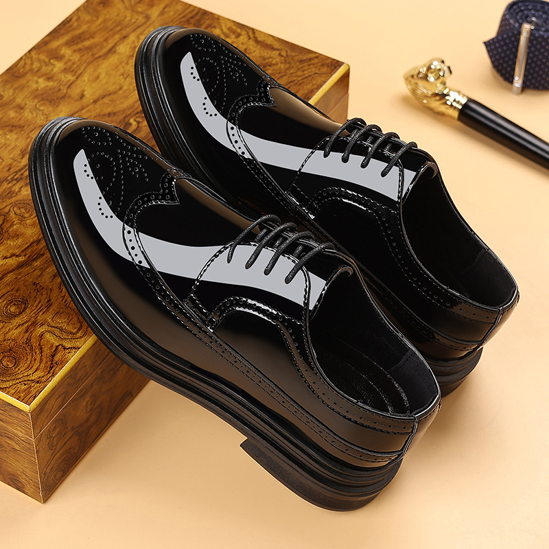 أحذية رجالية رسمية من الجلد ال - مراجعة Men Shoes Formal وسعره