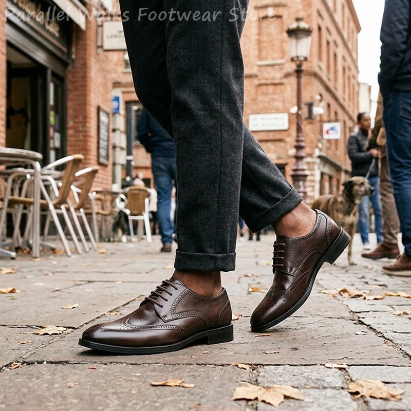 أحذية رجالية رسمية من نوع بروغ - مراجعة Men Shoes Formal وسعره