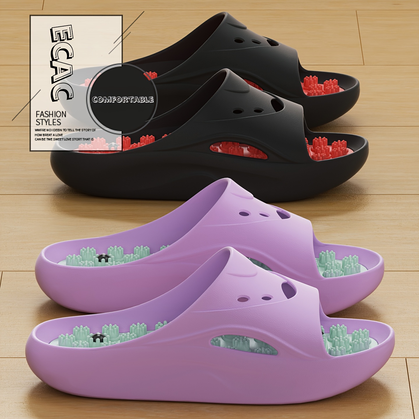 شباشب تدليك للرجال والنساء من  - مراجعة Men Shoes Men وسعره
