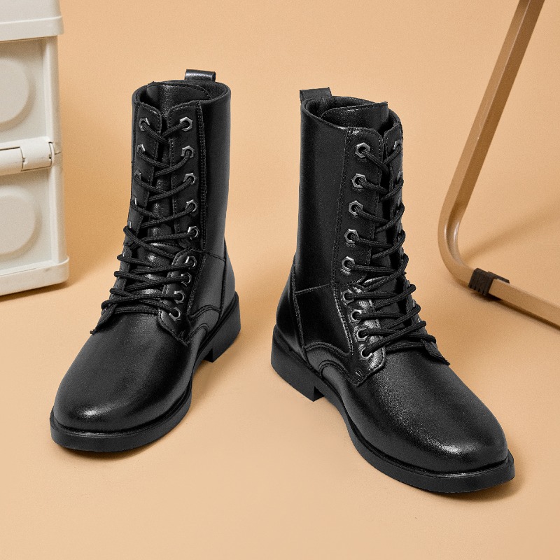 أحذية جلدية عالية الرقبة للأنش - مراجعة Men'S Shoes For Work وسعره