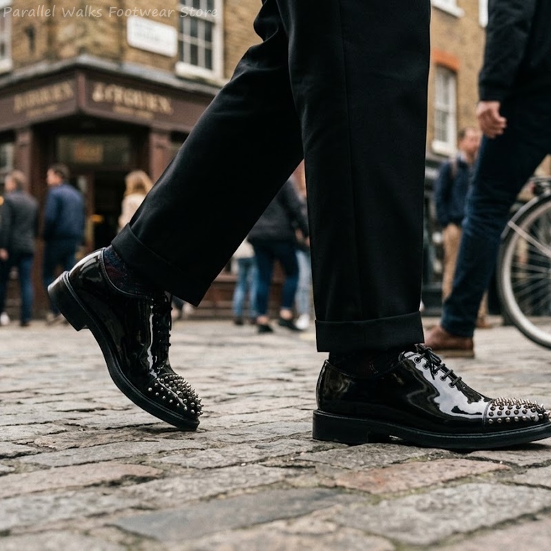 أحذية رجالية من الجلد اللامع م - مراجعة Men Shoes For Wedding وسعره