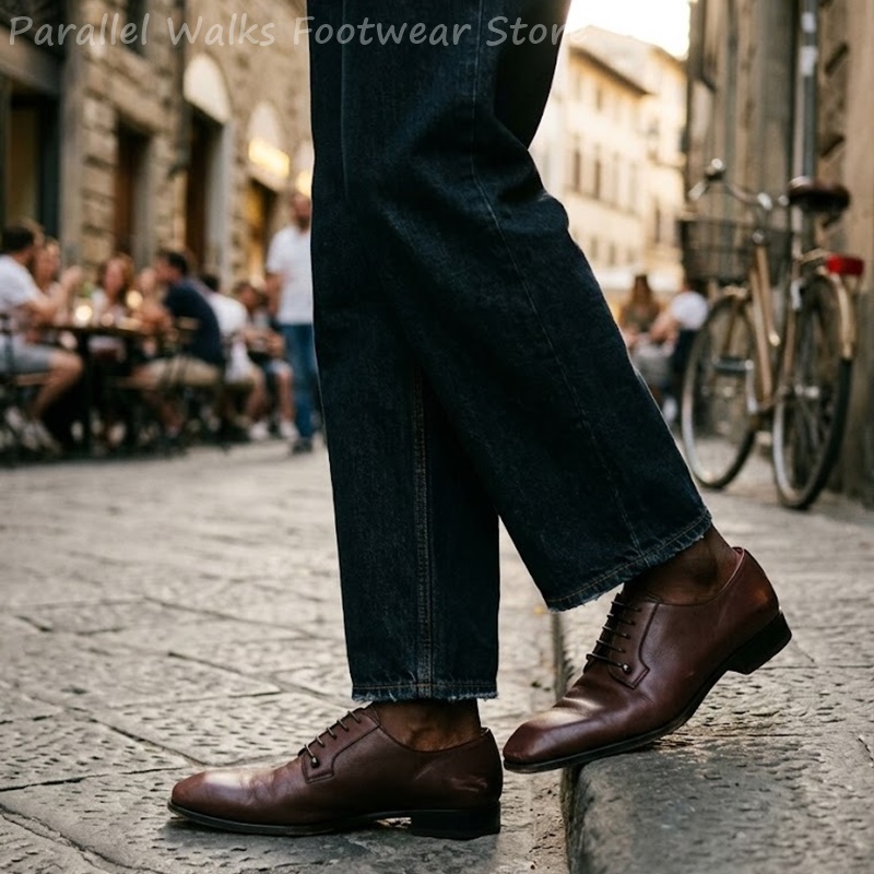 أحذية ديربي رجالية من الجلد ال - مراجعة Men'S Shoes Smart وسعره