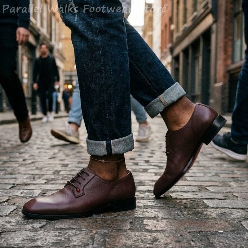 أحذية ديربي رجالية من الجلد ال - مراجعة Men'S Shoes Smart وسعره
